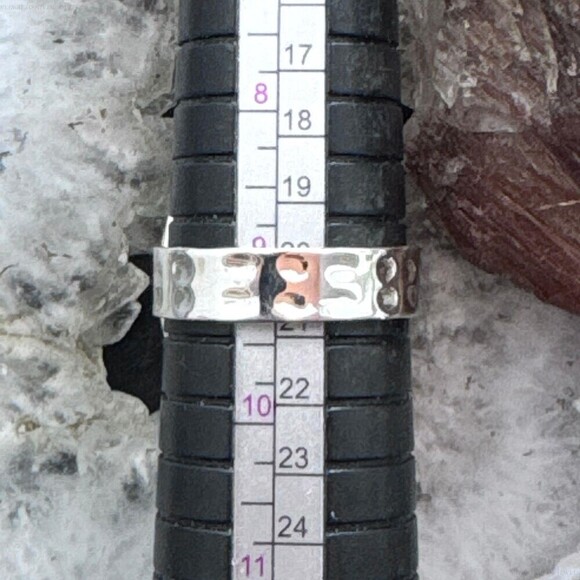 Sterling Southwestern Style Large Oval Blue Copper Turquoise Ring 9.25 For Women - Picture 10 of 10